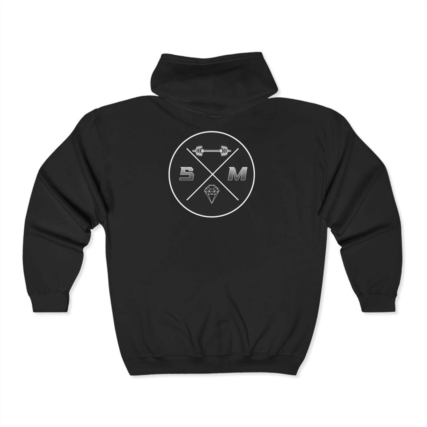 Diamond Full Zip Hoodie Sweatshirt - Strongmates Collection