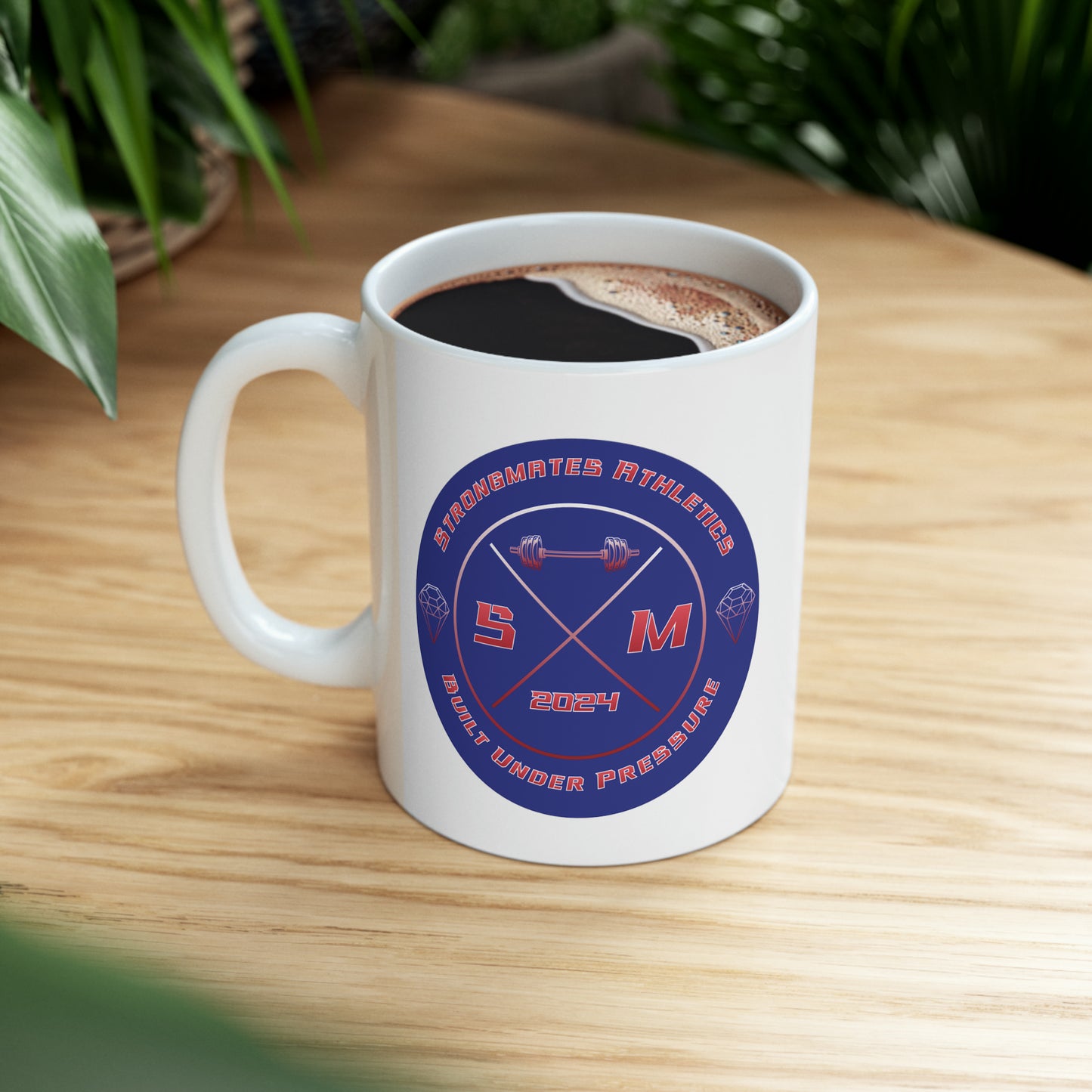 Strongmates Athletics Logo Ceramic Mug, 11oz