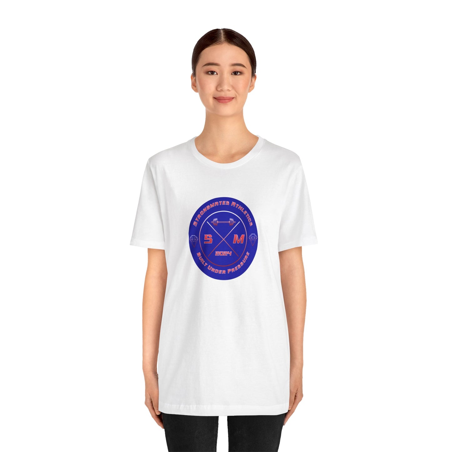 "Strongmates Athletics" Logo Unisex Short Sleeve T-Shirt