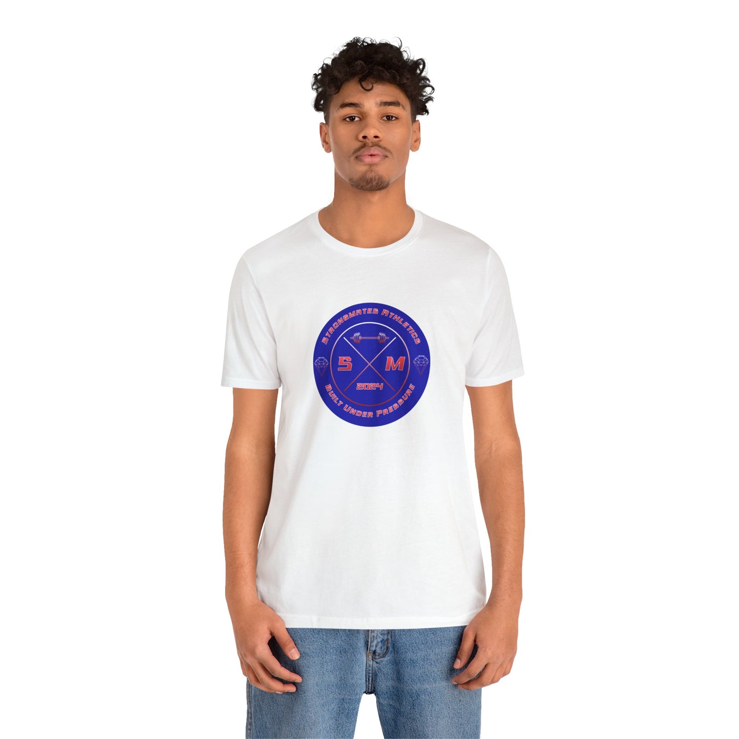 "Strongmates Athletics" Logo Unisex Short Sleeve T-Shirt