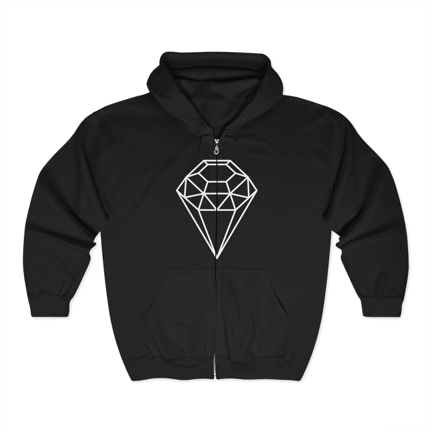 Diamond Full Zip Hoodie Sweatshirt - Strongmates Collection