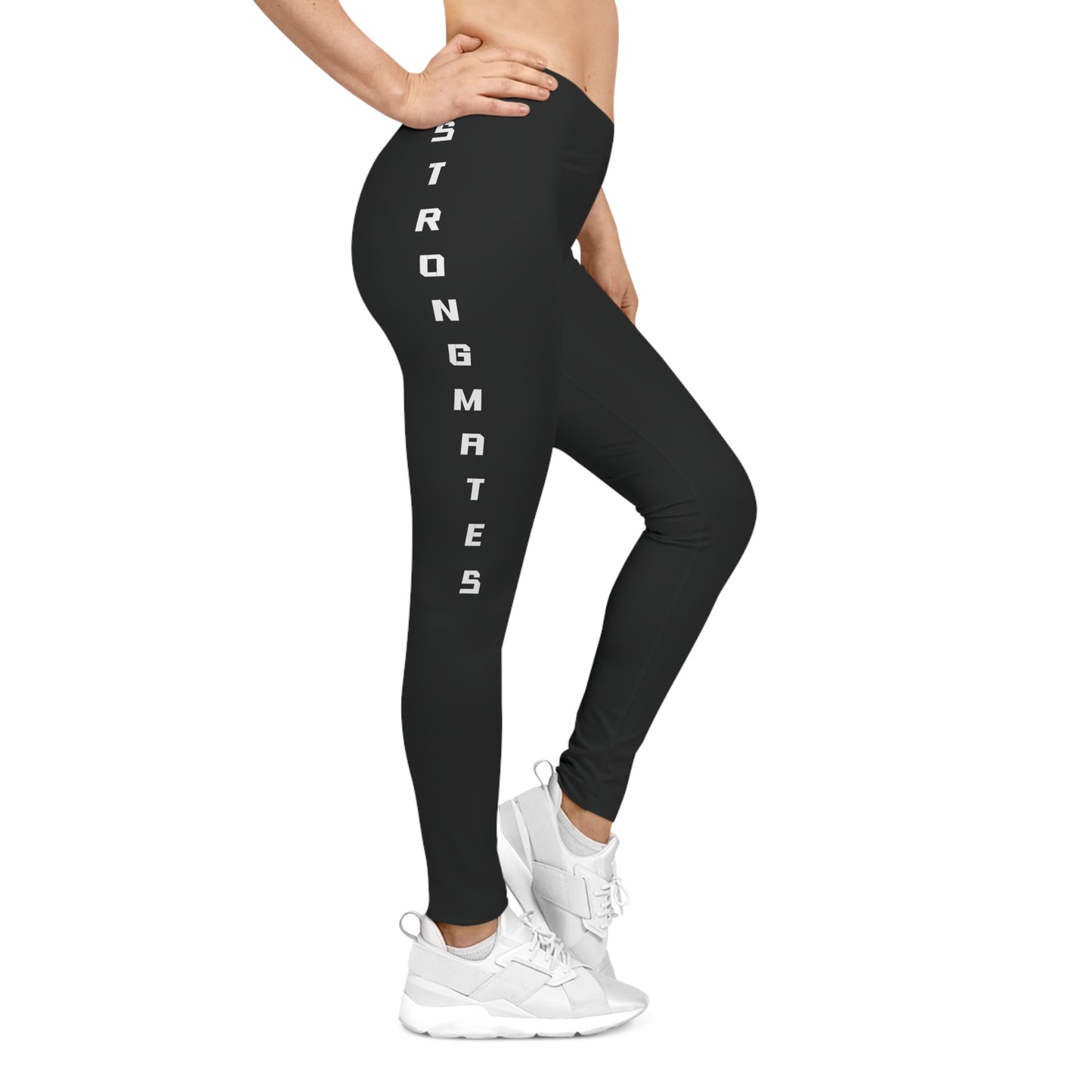 'STRONGMATES' Graphic Women's Black Leggings