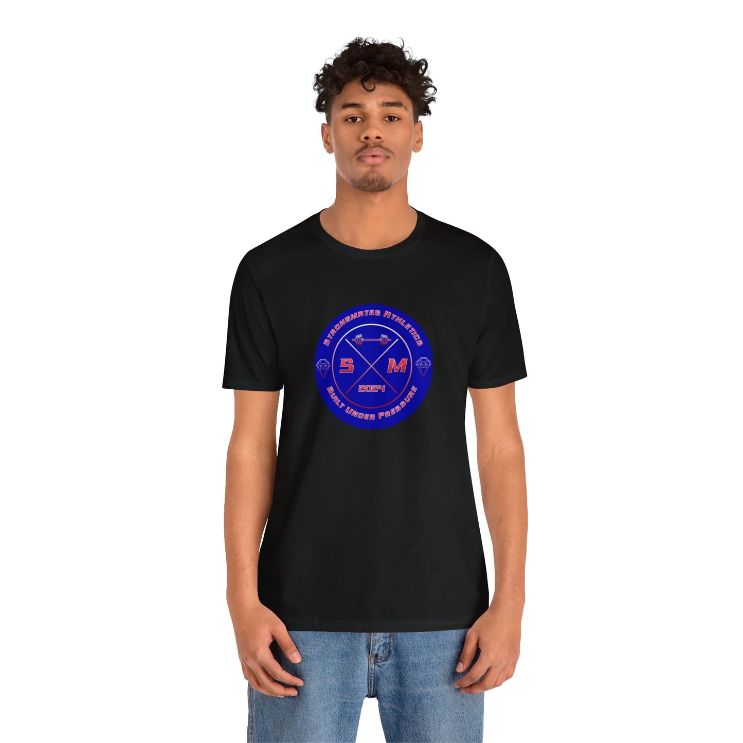 "Strongmates Athletics" Logo Unisex Short Sleeve T-Shirt