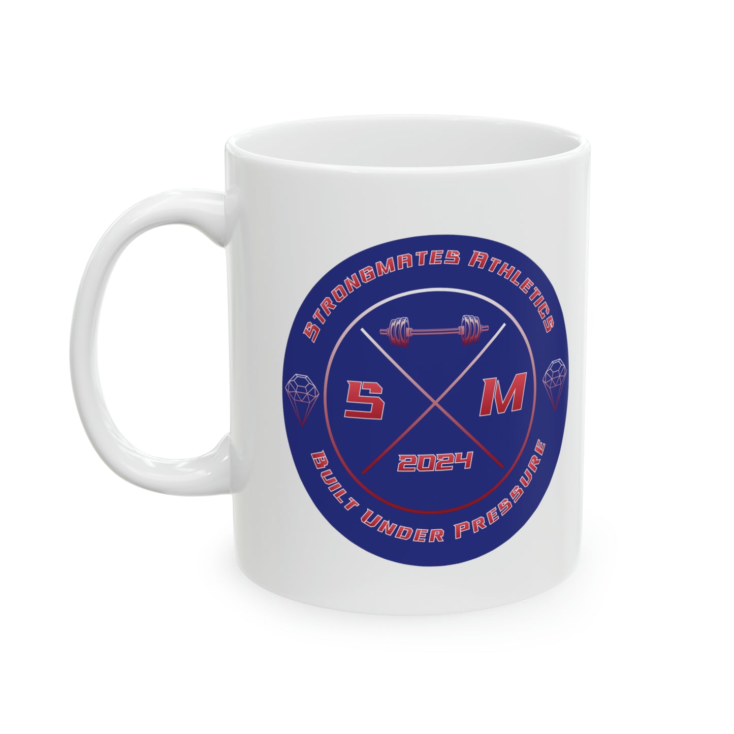 Strongmates Athletics Logo Ceramic Mug, 11oz