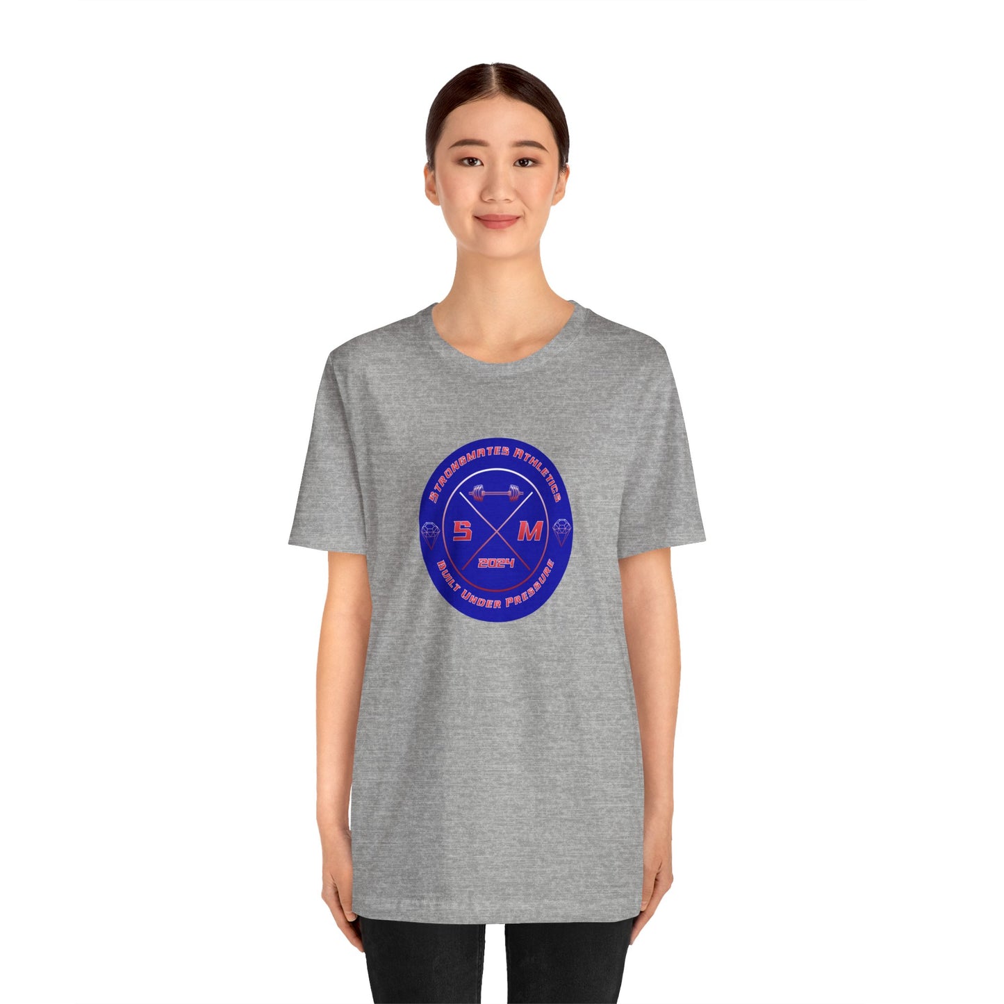 "Strongmates Athletics" Logo Unisex Short Sleeve T-Shirt