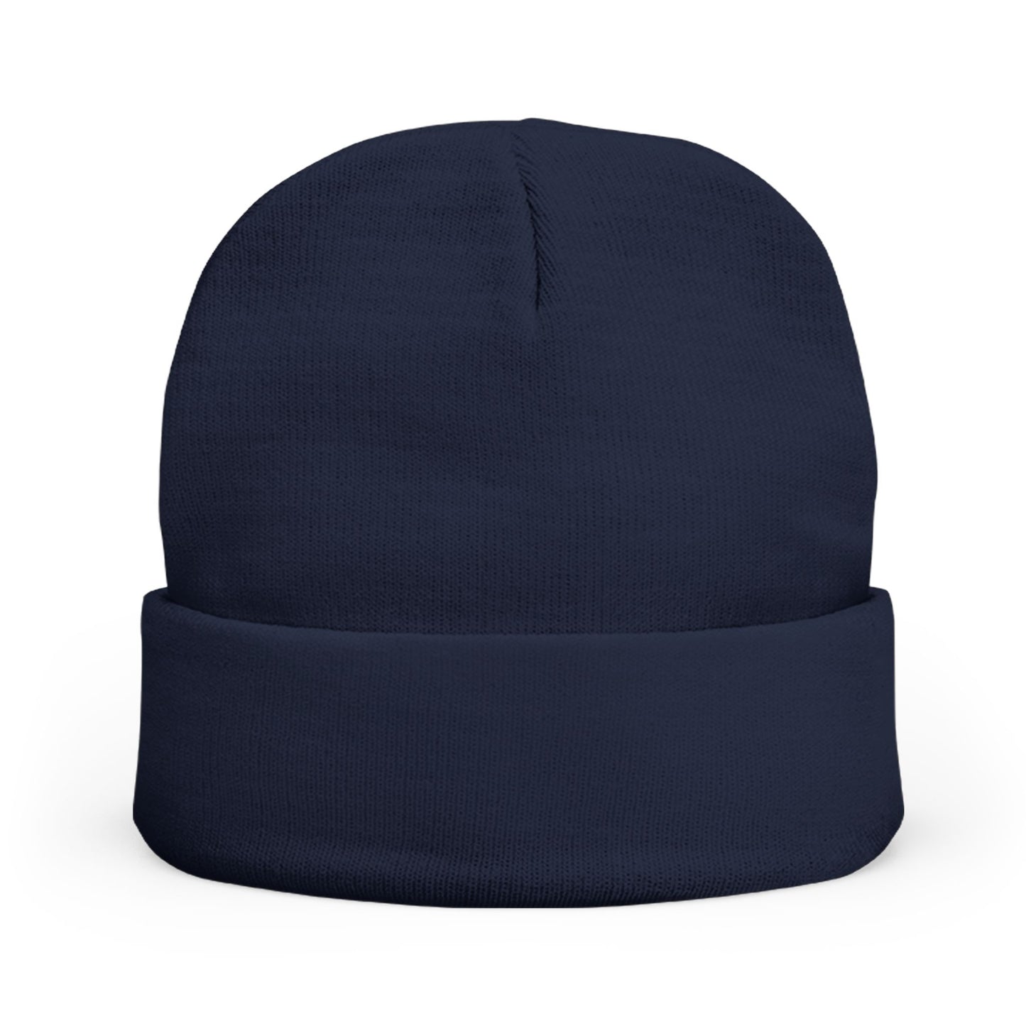 "Built Under Pressure" Orange and Blue Knit Unisex Beanie
